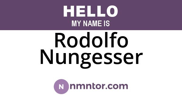 Rodolfo Nungesser