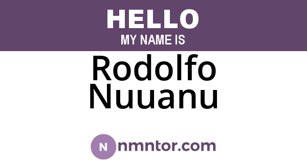 Rodolfo Nuuanu
