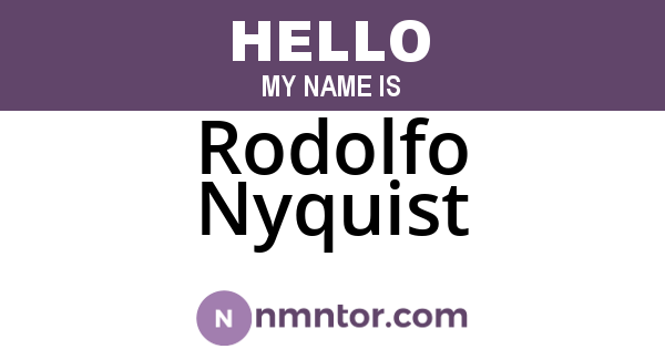 Rodolfo Nyquist