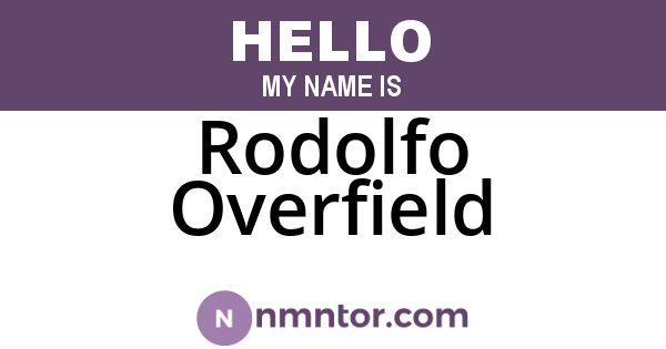 Rodolfo Overfield