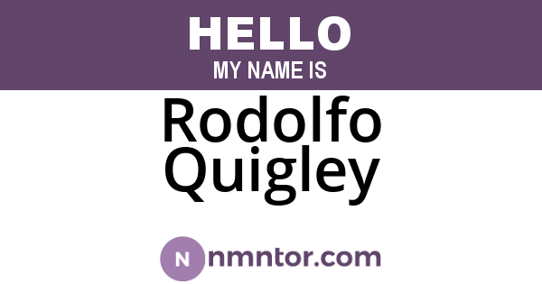Rodolfo Quigley