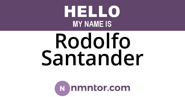 Rodolfo Santander