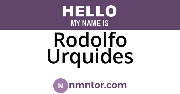Rodolfo Urquides