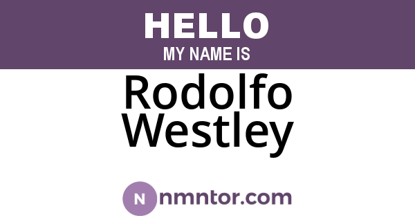 Rodolfo Westley