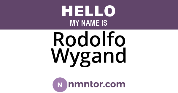 Rodolfo Wygand