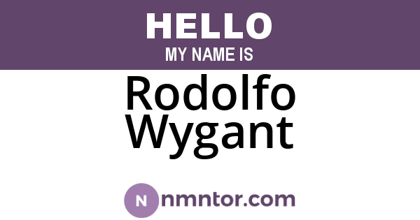 Rodolfo Wygant