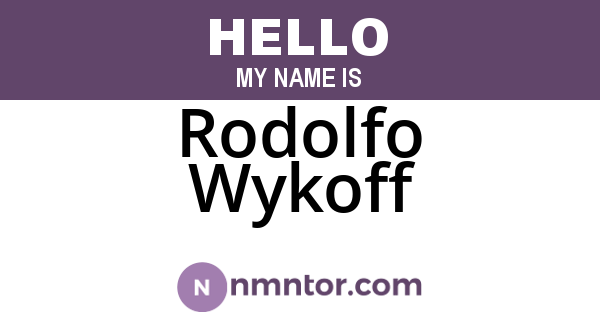 Rodolfo Wykoff