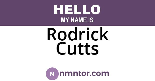 Rodrick Cutts