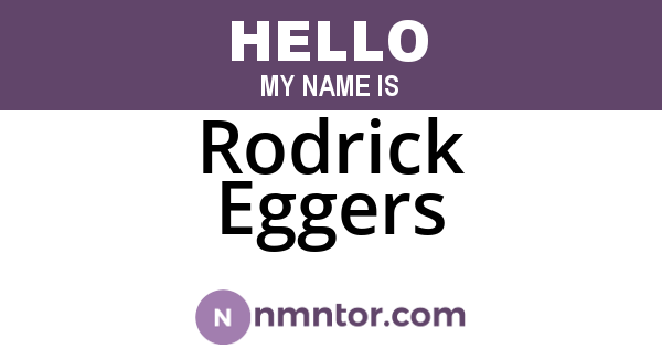 Rodrick Eggers