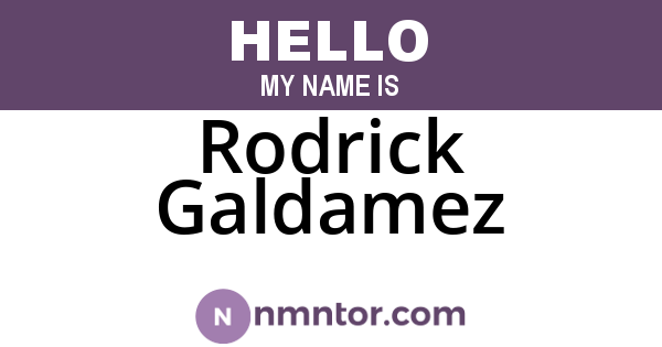 Rodrick Galdamez