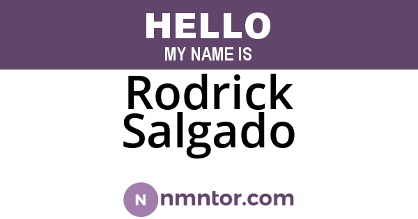 Rodrick Salgado
