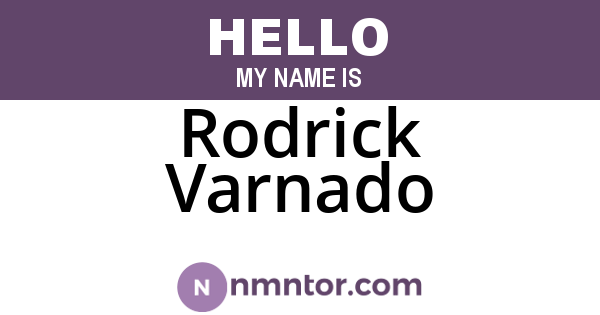 Rodrick Varnado