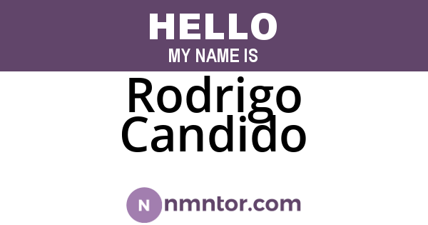 Rodrigo Candido