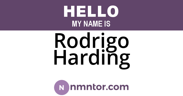Rodrigo Harding