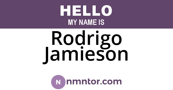 Rodrigo Jamieson