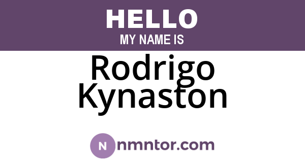 Rodrigo Kynaston