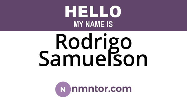 Rodrigo Samuelson