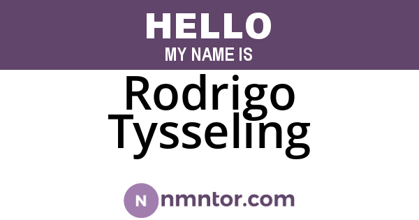 Rodrigo Tysseling