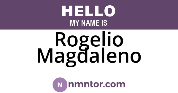 Rogelio Magdaleno