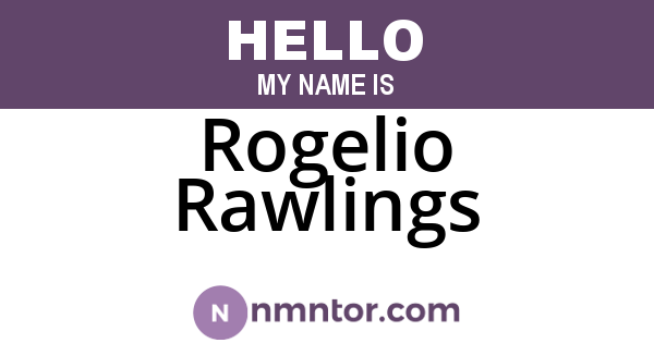Rogelio Rawlings