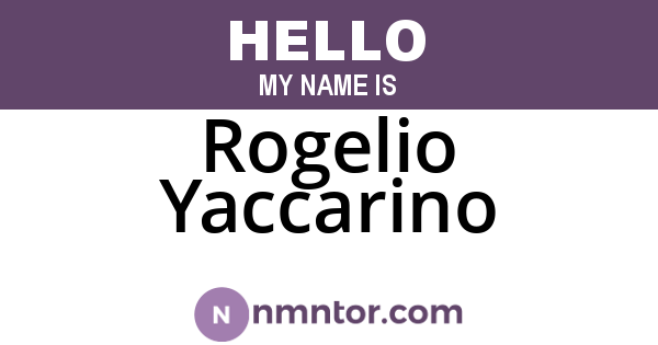 Rogelio Yaccarino