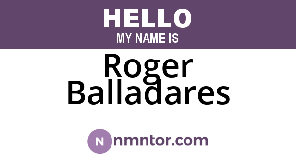 Roger Balladares