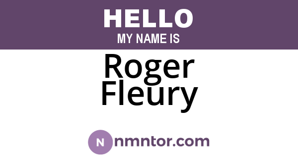 Roger Fleury