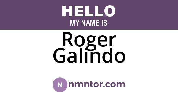 Roger Galindo