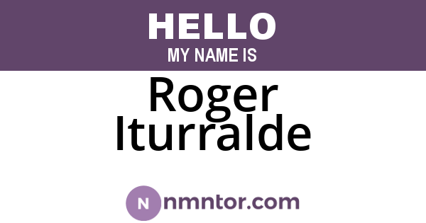 Roger Iturralde