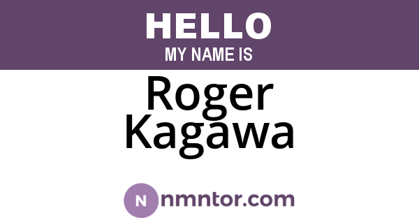 Roger Kagawa