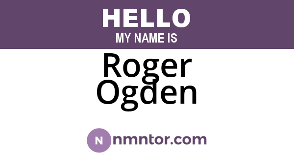 Roger Ogden