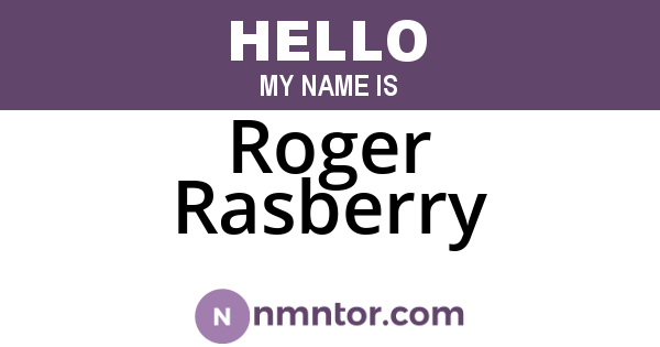 Roger Rasberry
