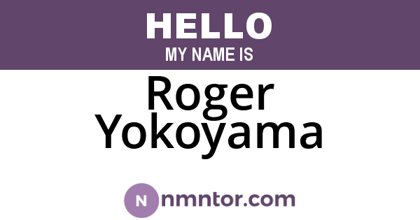 Roger Yokoyama