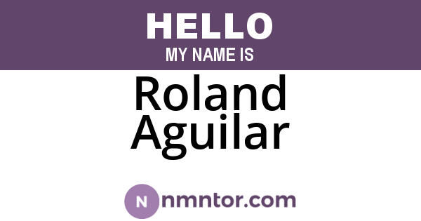 Roland Aguilar