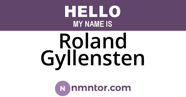 Roland Gyllensten