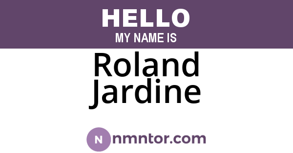 Roland Jardine