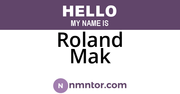 Roland Mak