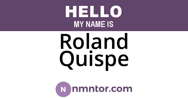 Roland Quispe