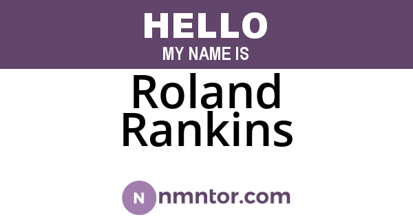 Roland Rankins