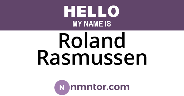 Roland Rasmussen