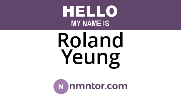 Roland Yeung