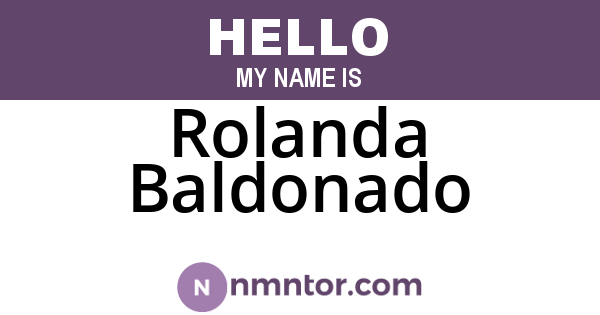 Rolanda Baldonado