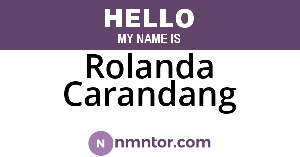 Rolanda Carandang