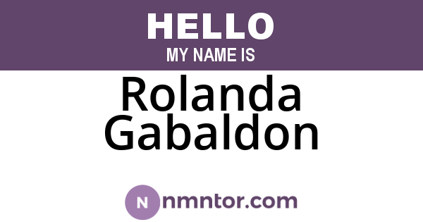 Rolanda Gabaldon