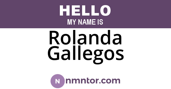 Rolanda Gallegos
