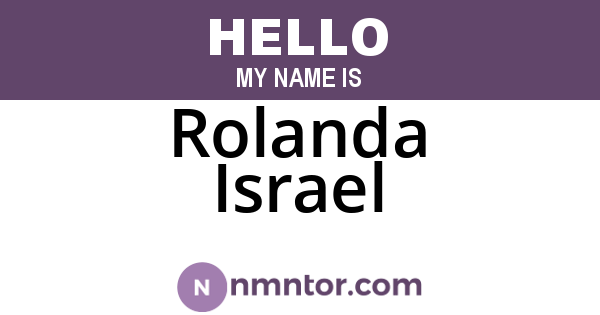 Rolanda Israel