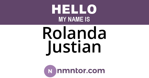 Rolanda Justian