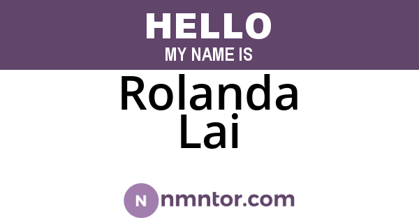 Rolanda Lai
