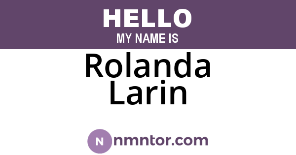Rolanda Larin