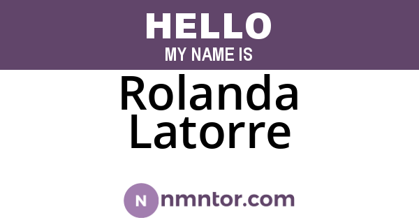 Rolanda Latorre